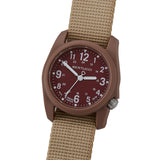Bertucci DX3 PLUS Field Watch – Legion Red Dial, #414 Durable Nylon Band