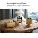 Craighill Match Holder with Striker - Modern Minimalist Home Décor
