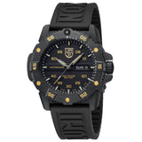 Luminox Master Carbon SEAL Automatic Watch | Black Stamped Dial With Gold Print