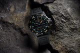Luminox Master Carbon SEAL Automatic Watch | Black Stamped Dial With Gold Print