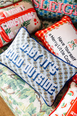 Furbish Needlepoint Decorative Throw Pillow