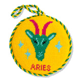 Furbish Needlepoint Zodiac Ornament