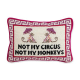 Furbish My Circus Needlepoint Pillow