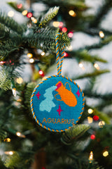 Furbish Needlepoint Zodiac Ornament