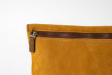 Moore & Giles Reclaimed Large Zip Pouch | Griffin Camel Heirloom Oak