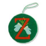 Furbish Needlepoint Monogram Ornament