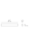 Artemide LINEAFLAT 36 MONO LED 30W 35K 90CRI DIM 2-WIRE UNV Light
