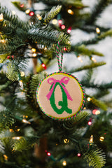 Furbish Needlepoint Monogram Ornament