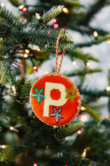 Furbish Needlepoint Monogram Ornament