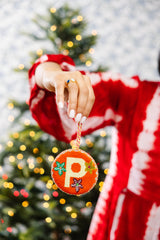 Furbish Needlepoint Monogram Ornament