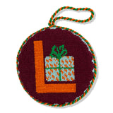 Furbish Needlepoint Monogram Ornament