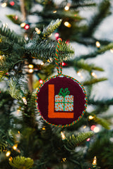 Furbish Needlepoint Monogram Ornament