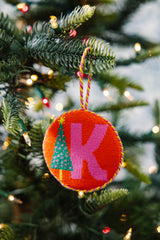 Furbish Needlepoint Monogram Ornament