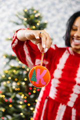 Furbish Needlepoint Monogram Ornament