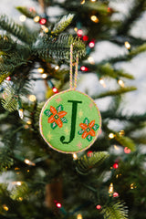 Furbish Needlepoint Monogram Ornament