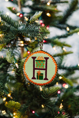 Furbish Needlepoint Monogram Ornament