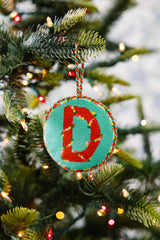 Furbish Needlepoint Monogram Ornament