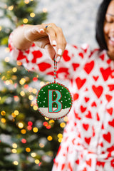 Furbish Needlepoint Monogram Ornament