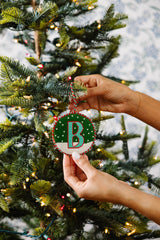 Furbish Needlepoint Monogram Ornament