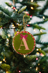 Furbish Needlepoint Monogram Ornament