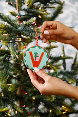 Furbish Needlepoint Monogram Ornament