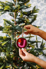 Furbish Needlepoint Monogram Ornament