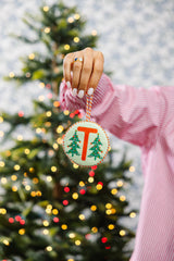 Furbish Needlepoint Monogram Ornament