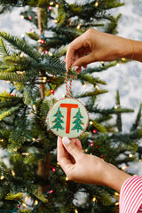 Furbish Needlepoint Monogram Ornament