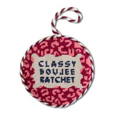 Furbish Needlepoint Ornament | 3.5"