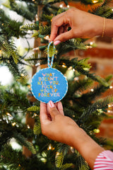 Furbish Needlepoint Ornament | 3.5"