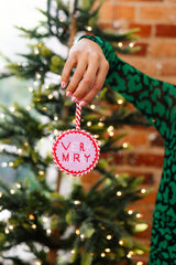 Furbish Needlepoint Ornament | 3.5"