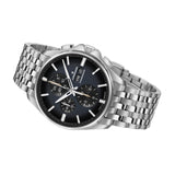 Junghans Meister S Chronoscope - English Date Watch | Night Blue / Stainless Steel