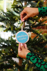 Furbish Needlepoint Ornament | 3.5"