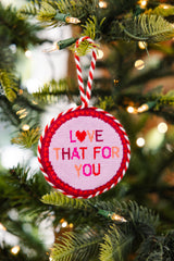 Furbish Needlepoint Ornament | 3.5"