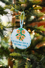 Furbish Needlepoint Ornament | 3.5"