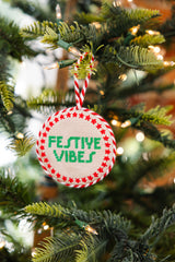 Furbish Needlepoint Ornament | 3.5"