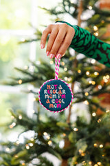 Furbish Needlepoint Ornament | 3.5"