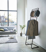 Yamazaki Coat Rack with Hat Storage | Steel + Wood