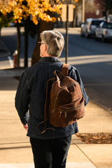 Moore & Giles | Reclaimed Backpack | Griffin Chocolate