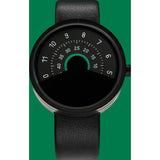 Anicorn Series 000 Watch | Sapphire Glass, Genuine Leather Strap | Green