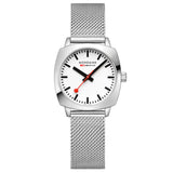 Mondaine SBB Petite Cushion Square Watch | 31mm | White Dial