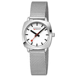 Mondaine SBB Petite Cushion Square Watch | 31mm | White Dial