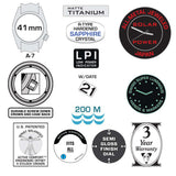 Bertucci A-7TS RETROSPEC Solar Black Dial