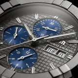 Maurice Lacroix Aikon Automatic Chronograph Watch | 44mm | Silver-Blue