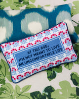 Furbish Uncomfortable Needlepoint Pillow