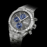 Maurice Lacroix Aikon Automatic Chronograph Watch | 44mm | Silver-Blue