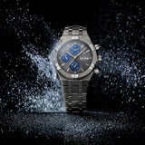 Maurice Lacroix Aikon Automatic Chronograph Watch | 44mm | Silver-Blue