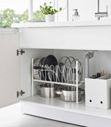 Yamazaki Adjustable Pots and Pans Organizer | Steel