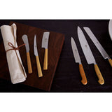 Coltellerie Berti Set of 3 Cheese Knives | fabric roll included