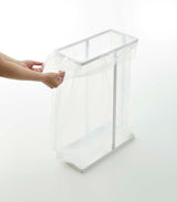 Yamazaki Lidded Garbage Bag Holder | Steel